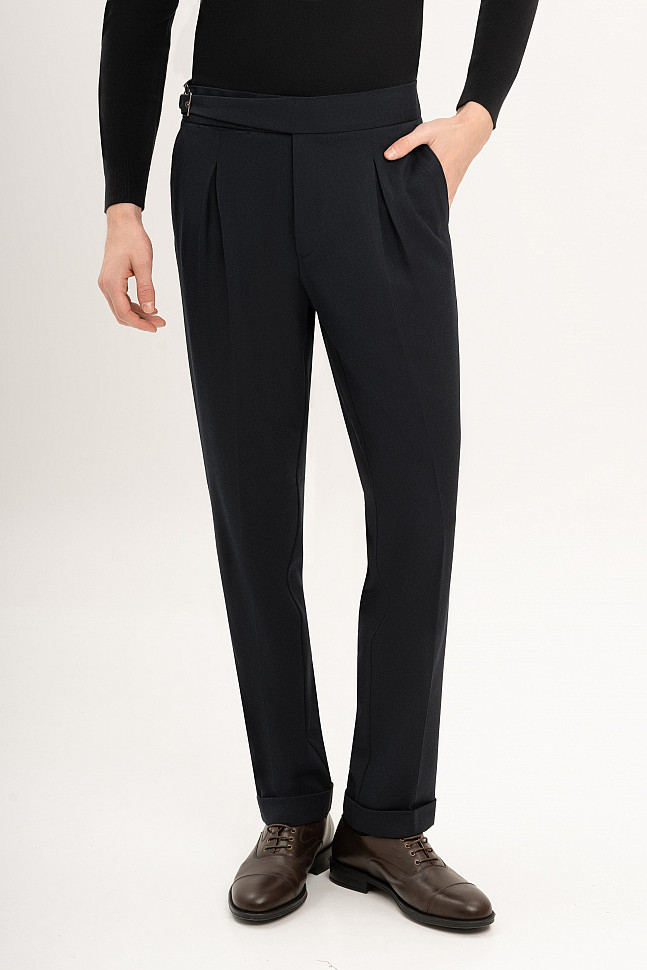 Брюки мужские с отворотами