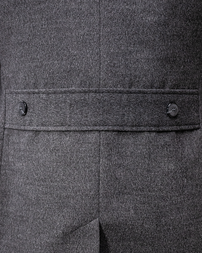 Пальто серое