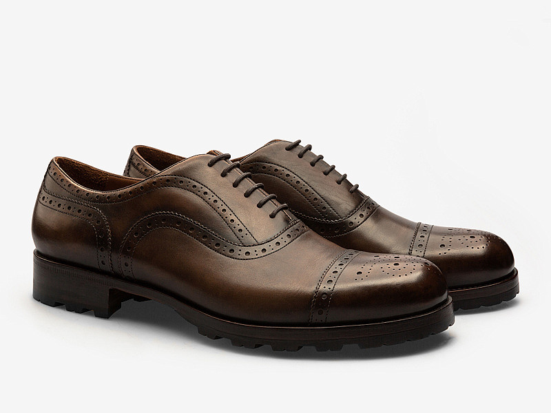 Оксфорды с брогированием