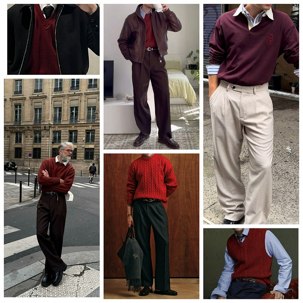 Красный цвет в мужском образе