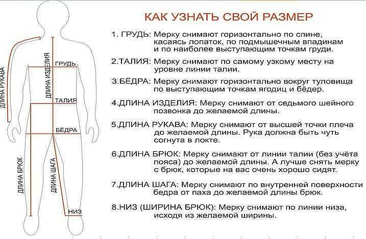 Как узнать свой размер одежды