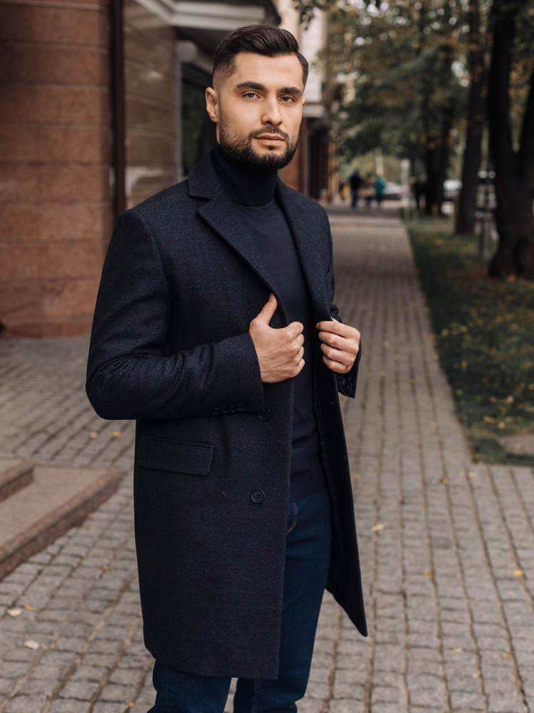 Купить Шерстяное пальто MAZALTOVMAN синее в Казани - MazaltovMan
