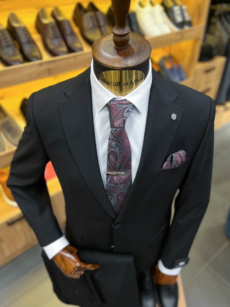 Костюм MAZALTOVMAN 2-ка Premium Черный фактурный