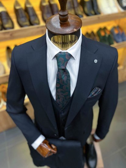 Костюм MAZALTOVMAN 3-ка Premium Синий в полоску