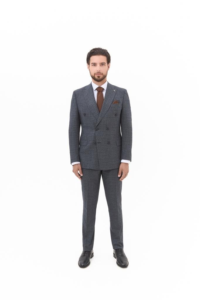 Костюм MAZALTOVMAN 2-ка Premium Серый в клетку