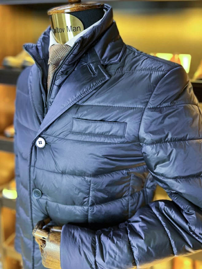 Куртка MAZALTOVMAN Синяя стеганая