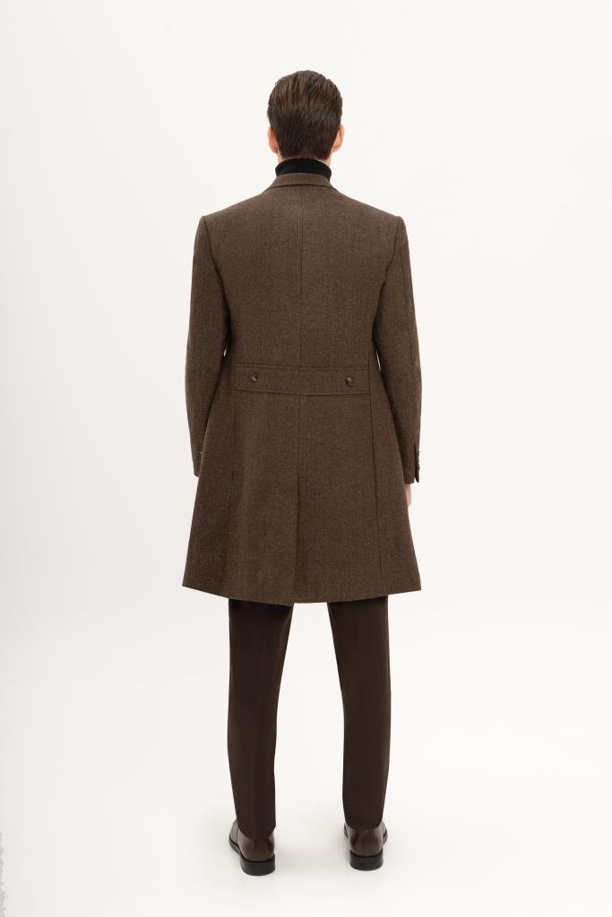 Пальто MAZALTOVMAN Двубортное Premium Коричневое