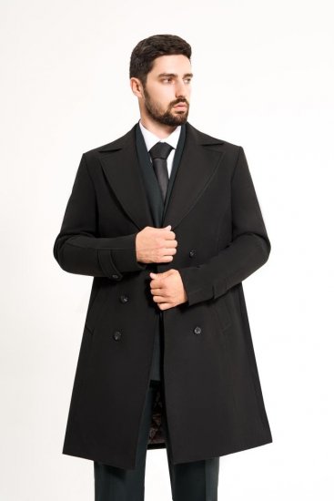 Пальто MAZALTOVMAN Двубортное Premium Черное