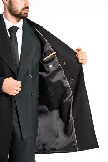 Пальто MAZALTOVMAN Двубортное Premium Черное