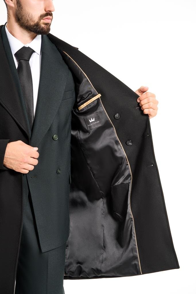 Пальто MAZALTOVMAN Двубортное Premium Черное