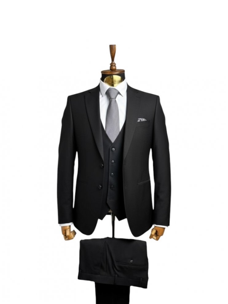 Костюм MAZALTOVMAN 3-ка Premium Черный фактурный