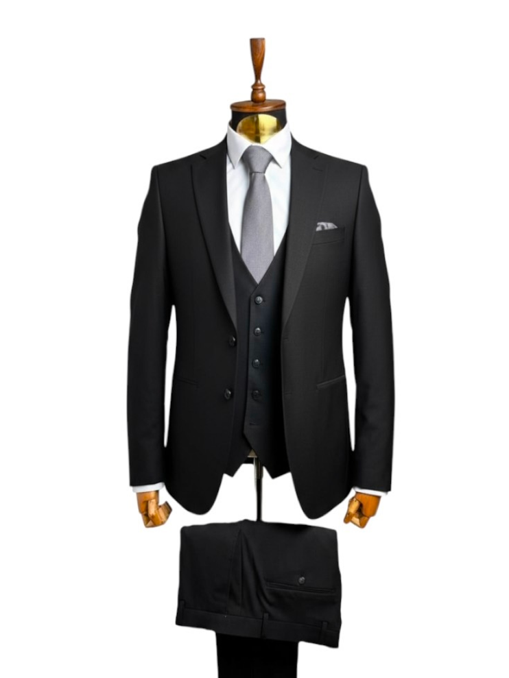Костюм MAZALTOVMAN 3-ка Premium Черный фактурный