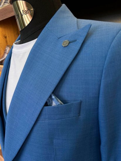 Костюм MAZALTOVMAN 3-ка Premium Темно-голубой
