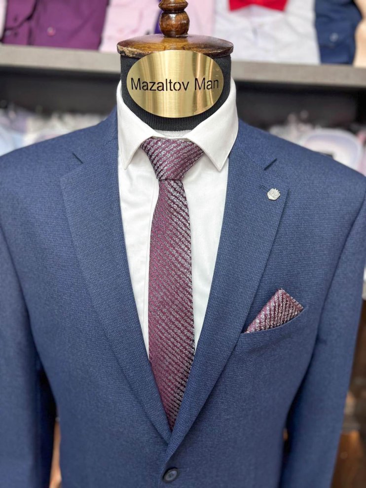 Костюм VAL 2-ка Синий в микроклетку