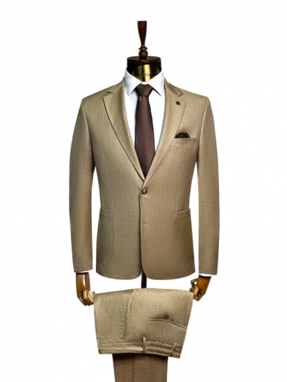 Костюм MIR 3-ка Бежевый фактурный