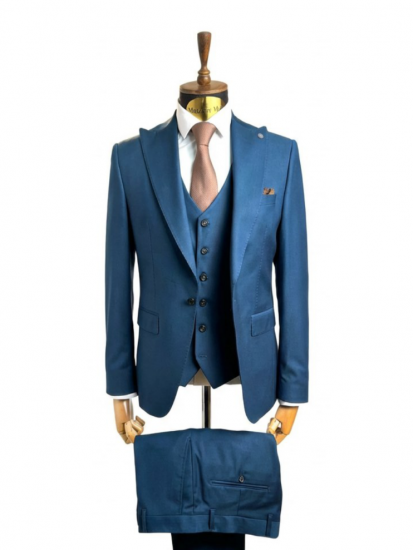 Костюм QST 3-ка Синий фактурный