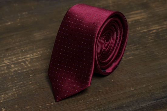 Мужской галстук Бордовый с белыми вкраплениями