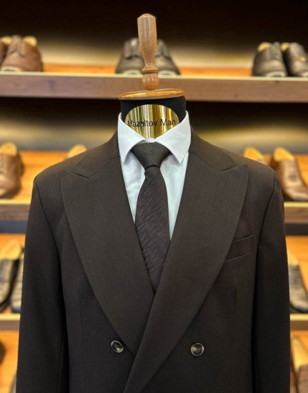 Костюм RBR 2-ка Двубортный Темно-коричневый