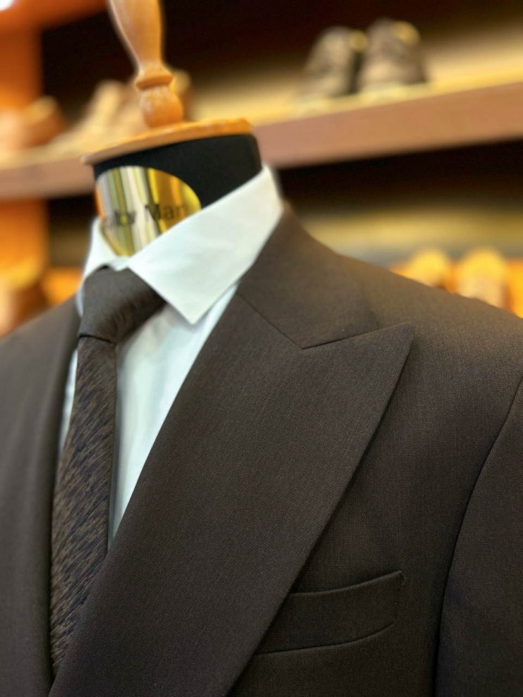 Костюм RBR 2-ка Двубортный Темно-коричневый