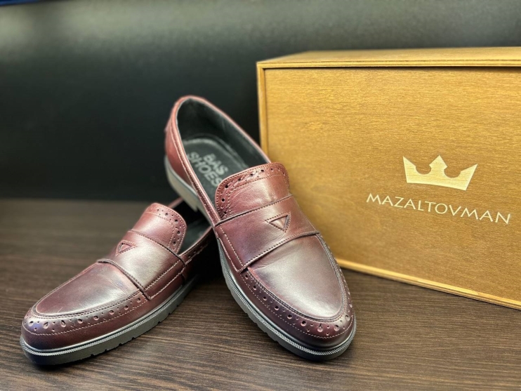 Туфли Лоферы Бордовые