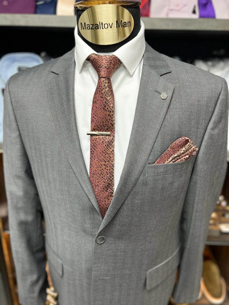 Костюм STR 2-ка Серый в полоску