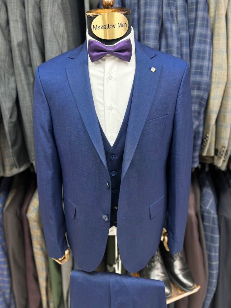 Костюм MAZALTOVMAN 3-ка Синий фактурный