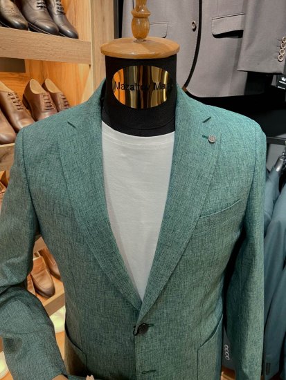 Костюм MAZALTOVMAN 2-ка Premium Лен Зеленый кежуал