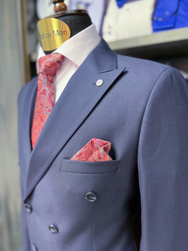 Костюм MAZALTOVMAN 2-ка Двубортный Синий