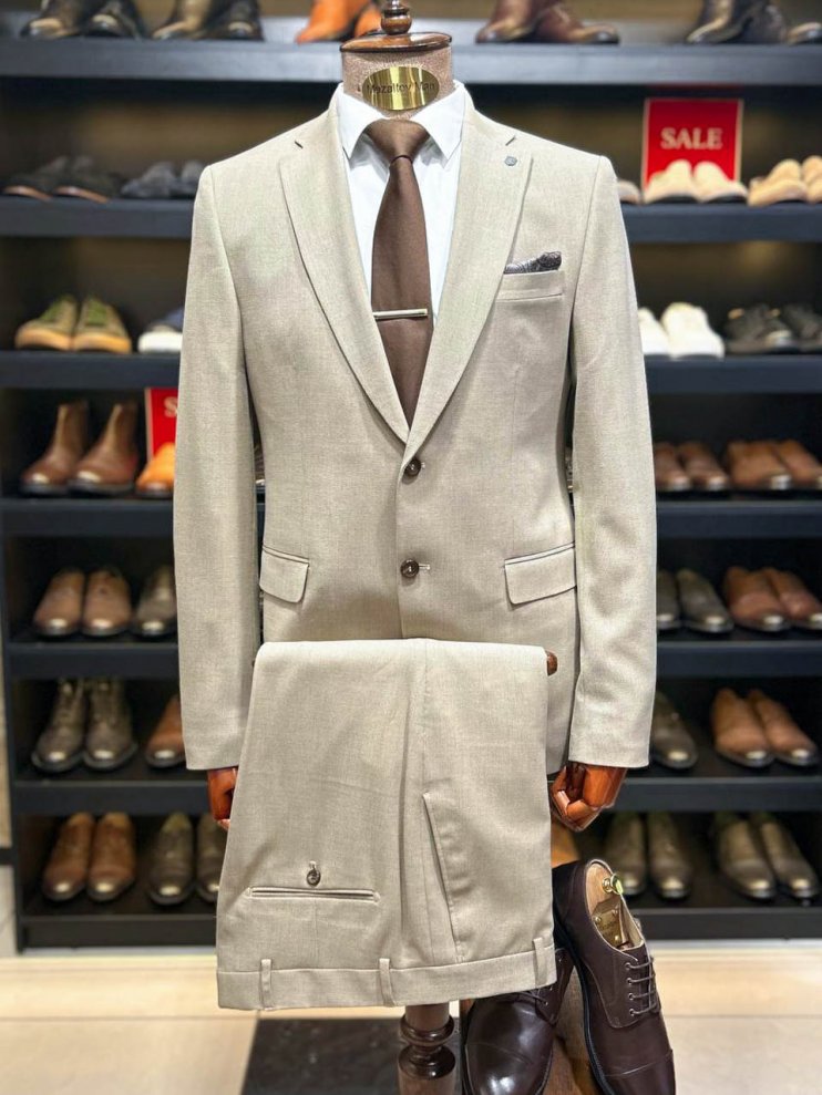 Костюм MAZALTOVMAN 2-ка Premium Бежевый фактурный