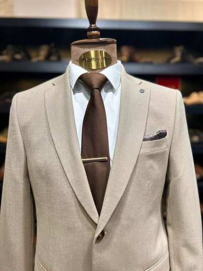 Костюм MAZALTOVMAN 2-ка Premium Бежевый фактурный