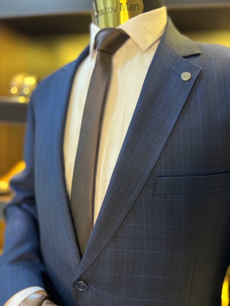 Костюм MIR 2-ка Синий в клетку