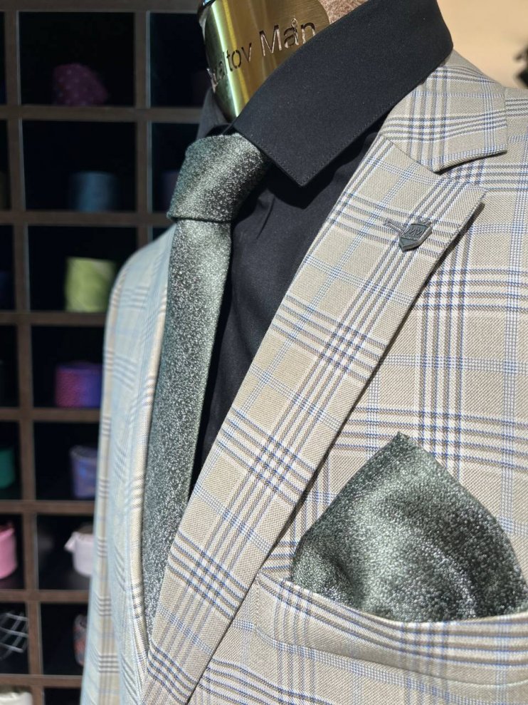 Костюм MIR 2-ка Бежевый в клетку