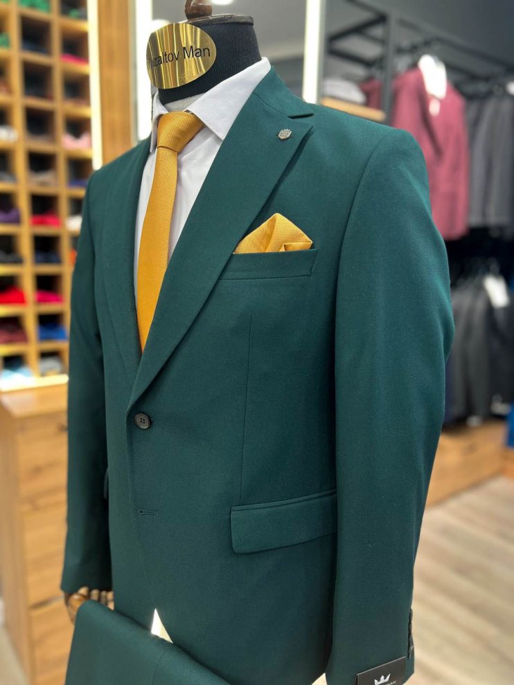 Костюм MAZALTOVMAN Premium 2-ка Зеленый фактурный