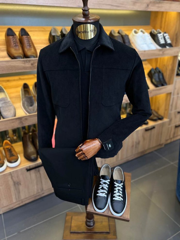 Куртка MAZALTOVMAN Premium Черная вельветовая